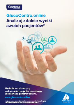 Ilustracja przedstawiająca okładkę broszury na temat platformy GlucoContro.online